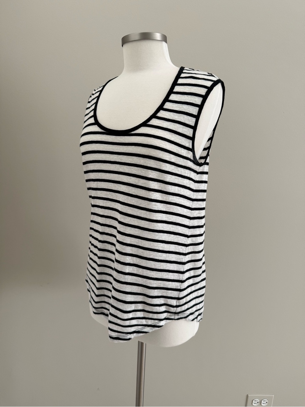 BANANA REPUBLIC Slubbed Cotton Striped Tank Top - Picture 8 of 10